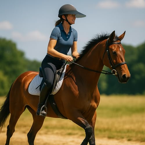 Visiera solare regolabile per casco equestre, protezione solare per equitazione, accessorio per casco da equitazione, protezione per la pioggia per equitazione, visiera equitazione