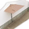 Ombrellone Da Balcone Rettangolare Da 8 Piedi X 4 Piedi, Ombrellone Da Esterno, Ombrellone Da Mercato Regolabile In Altezza, Ombrellone Parasole Resistente Ai Raggi UV(Khaki,270x150cm/9x5ft)