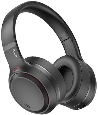 Budi Wireless Stereo Headphones Bluetooth 5.4 Foldable Built-in Microphone EP52B