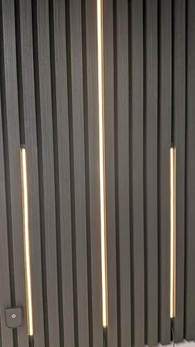 Illumino Lighting Invisible Acoustic LED Wall Panels Lights | Plug and Play | Remote Control (x2 LED Strip, 1 Metre)