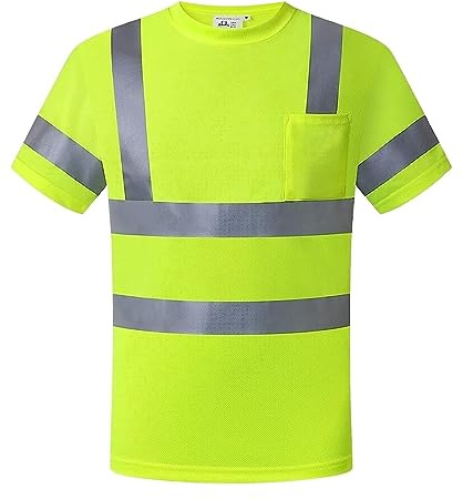Sicherheitswesten, Reflektierende Sicherheitsweste mit hoher Sichtbarkeit for Männer im Baugewerbe und bei Arbeiten im Freien, mehrere Größen(6XL)