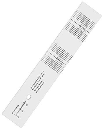 Tomantery Musik-Tonabnehmer-Ausrichtungs-Winkelmesser-Werkzeug für Genaue Stylus-Kalibrierung, Weißes Acryl, Phono-Tonabnehmer-Stylus-Ausrichtungs-Winkelmesser für Schallplattenspieler