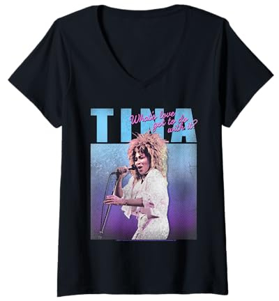 Women's Tina Turner What's Love Got to Do with It? V-Neck T-Shirt