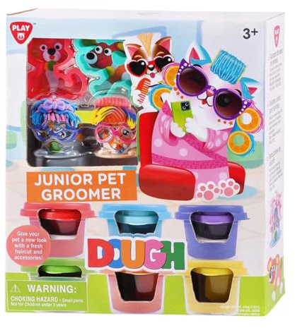 PlayGo Knetset Haustiere - Junior Trimmer 6 Farben Töpfchen