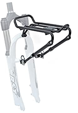 Fahrrad Gepäckträger ACR-30 vorn Aluminium Gabelmontage 5Kg schwarz