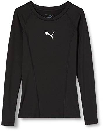 PUMA Kinder Liga Baselayer te Ls Jr Shirt, Puma Black, 164 EU