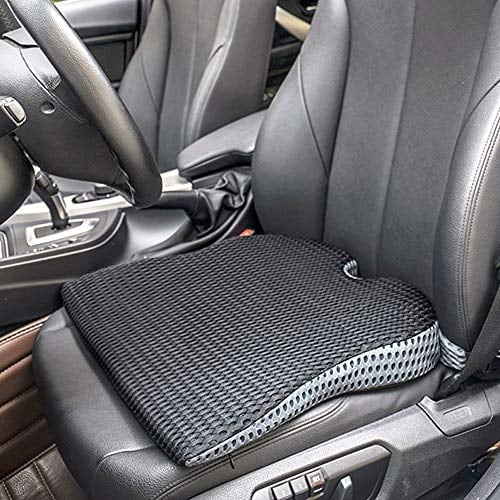 MargGona Auto-Keilsitzkissen für Auto-Fahrersitz, Bürostuhl, Rollstühle, Steißbein- Unterstützung, Steißbein-Schmerzlinderung, Memory-Foam-Autositzkissen