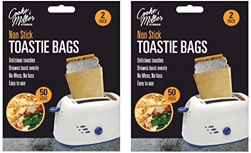 Non Stick Reusable Toaster Toastie Sandwich Toast Bags Pockets Toaster Bags (4)