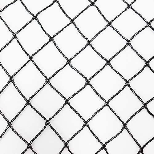 Aquagart® Teichnetz Vogelschutz 20mm x 20mm Maschenweite I Pool Laubnetz schwarz I Obstbaumnetz feinmaschig I Beet Netz stabil I Silonetz I Fischteichnetz Reiherschutz I(10m lang, 12m breit schwarz)
