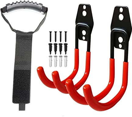 Garden Hose Hanger Wall Mount,Cast Iron Garden Hose Holder Storage(2PC) (Orange)