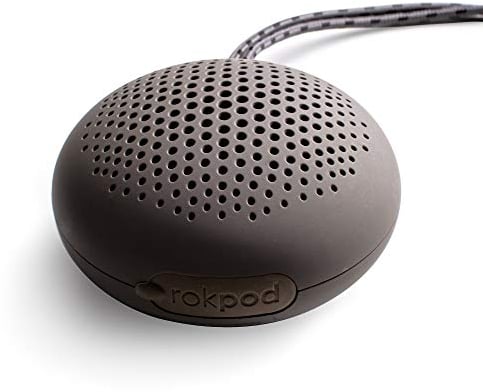 Boompods ROKPOD Portable Bluetooth Speakers - Waterproof & Wireless Speaker With Shower Hook, Works with iPhone and Other Smartphones - Great for Outdoor Use At The Beach, Pool, or Camping