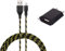 Pack Chargeur pour WIKO Y81 Smartphone Micro USB (Cable Tresse 3m Chargeur + Prise Secteur USB) Murale Android (Noir)