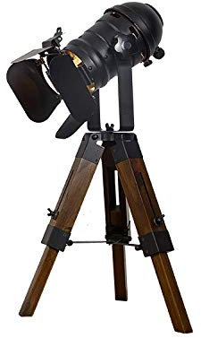 Retro Industrial Wooden Table Lamp, Creative Camera Scalable Bedside Light, Bedroom Desk Reading Tripod Table Lamp,Solid Wood Fill Light Table Lamp,Iron Modeling Lamp Body