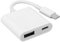 Adaptador USB C OTG, Adaptador USB C a USB OTG, Adaptador USB C Macho a USB 3.0 Hembra, Adaptador OTG 2 en 1 con Puerto de Carga, Soporte para Disco Duro móvil/Unidad rápida/Cámara/Teclado/Ratón