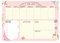 Friendly Fox Wochenplaner Block Einhorn, 1x DIN A4 Schreibtischunterlage als Kalender ohne festes Datum, Weekly Planer, Schreibblock Organisation to do