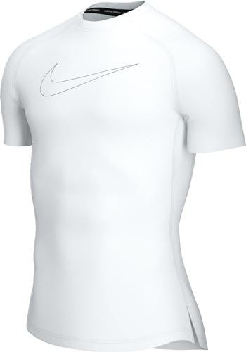 Nike DD1992 M NP DF Tight TOP SS T-Shirt Mens White/Black/Black 4XL