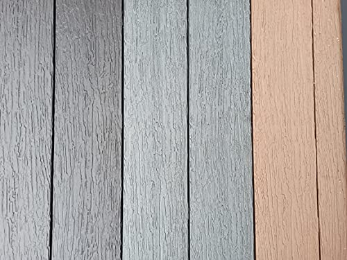 WPC Terrassendielen Massivdiele Antik - Komplett-Set/unterkonstruktion/terrassenclips/poolumrandung/balkon (16m2, Dunkel Braun)