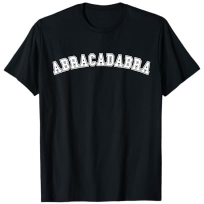 Abrakadabra Lustiger Magischer Leichtathletik-Sportzauber Zauberer Hexe T-Shirt