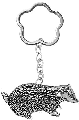 A8 Dachs-Zinn-Emblem auf einer sehr starken Wolke / Blume Schlüsselanhänger für mehrere Schlüssel, 3D