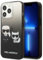 Karl Lagerfeld KLHCP13LTGKCK Hülle für iPhone 13 Pro / 13 6,1 schwarz Gradient Ikonik Karl & Choupette