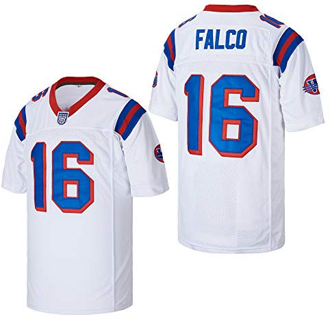 CGUBJI Shane Falco #16 The Replacements Movie Football Trikot für Herren, genäht, weiß, Größe XXL