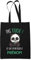 Tote Bag Pas touche panda noir | Sac coton cabas réutilisable prénom nom métier personnalisé | Idée cadeau customisable