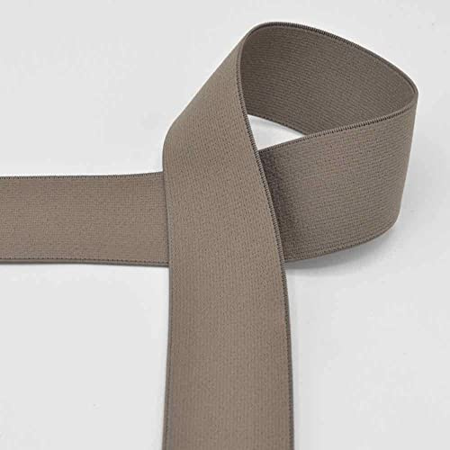 Elastic-Bund, Gummibund, Gummiband, 40 mm breit - 3 Meter, Taupe