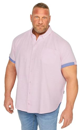 BadRhino Big & Tall Navy Slub Shirt - Men's - Plus Size Curve