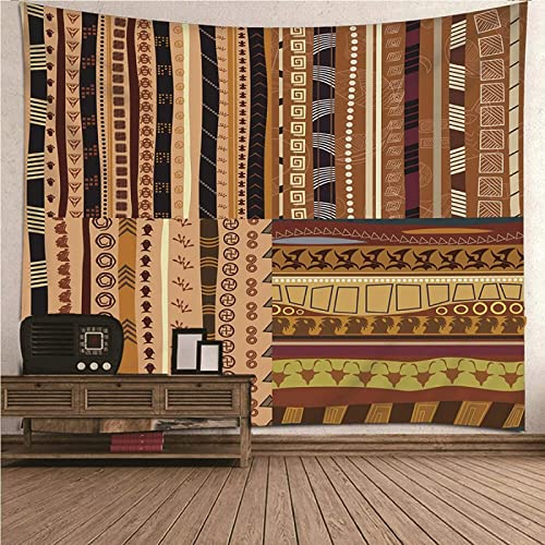 MIYOLI Wandteppich Afrika Wandbehang Exotisch Tapisserie 3D Wandtuch Afrika Wandteppiche Aesthetic für Wohnzimmer Schlafzimmer Wohnheim Wanddeko, 130x150 cm