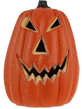 Angoily Halloween-Kürbislaterne Jack-O-Laternenlichter Leuchtende Kürbisdekorationen Beleuchteter Kürbis Mit Gruseligen Lichtern Halloween-Dekorationen Für Den Innen- Und Außenbereich