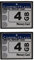 Kliplinc 2X 4GB Compact Flash Memory Card(White&Blue)