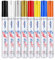 LEMEITU Lot de 8 marqueurs permanents à base d'huile - Ne se décolorent pas - Pour bureau, projets artistiques, peinture sur roche, céramique, verre, bois, plastique, métal, toile