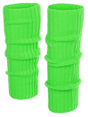 KarneLux Jambières sexy - Guêtre fluo pour les costumes des années 80-90 pour les fêtes à thème, le carnaval ou pour danser - Femmes taille unique