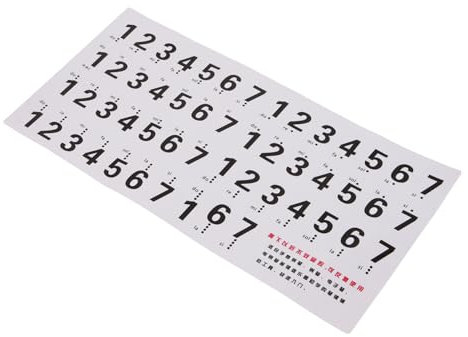 ibasenice Aufkleber Namen Zahlen Sticker 1 Satz Klaviertastatur Aufkleber Klavier Anfänger Aufkleber Klavier Lernzubehör Tastatur Aufkleber Elektronische Tastatur Aufkleber Tastatur Aufkleber Tastatur