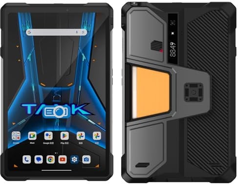 8849 Tank Pad E Tablet Android 14, Dual 4G 10.95'' Rugged Projector Tablet 24GB RAM, 21000mAh Octa-core estanco Outdoor Tablets 512GB ROM, 50MP+32MP Cámara, Camping Light/WiFi/BT 5.3/GPS