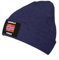 Norges Norwegen Flagge Herbst/Winter Beanie Strickmütze Unisex Thermomütze Herbst/Winter Tägliche Beanie Mütze Manschette Ski Totenkopfmütze für Outdoor-Aktivitäten Dunkelblau Einheitsgröße