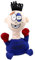 Hugsweet Zappelpuppenspielzeug Stoffpuppe Stress Anti Stress Spielzeug, Stoffpuppe Stress, Schreien, Weiche Spielzeugpuppe zum Stressabbau mit Schrei