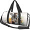 Sporttasche für Damen und Herren, Reisetasche, niedliches Zebra-Aquarell, Wochenendtasche, Segeltuch, Handgepäcktasche für Reisen, Schwimmen, Fitness, Workout, Sport, Seesack, Schwarz, Einheitsgröße,