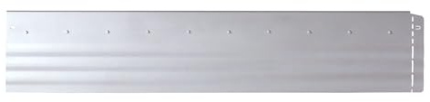 bellissa Beeteinfassung Pro Metall verzinkt Silber 103 x 1 x 20 cm | Rasenkantenprofil, Beetbegrenzung und Gartenabgrenzung
