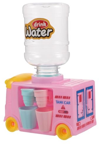 DRESSOOS Kinder Mini Wasserspender Büro Puppe Entfernung Kinder Wasserspender Mini -Trinkbrunnen Puppenhaus Wasserspender Mini -Getränkendspender Simulation Wasserspender Wasserspender