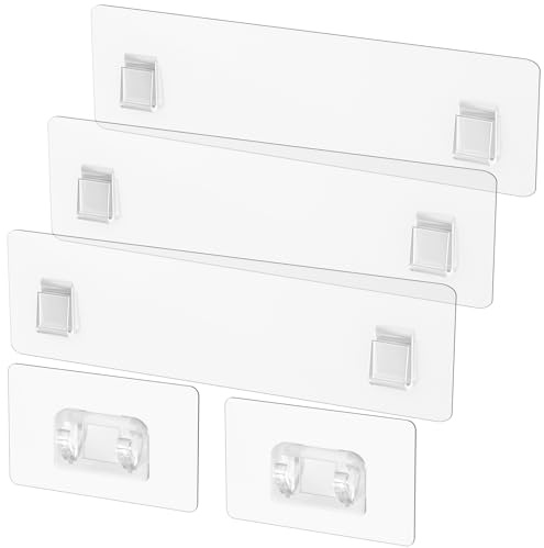 LIASDIVA 5 Stück Klebehaken für Duschablage, Verdickte und Superklebrige Wandhaken für Duschregal, Wasserdicht Duschkörbe Ersatzhaken (Für Metallstreifen-Duschablage)