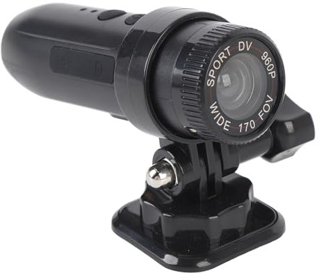 Tangxi Sport DV -Kamera, Motorrad -Helmkamera, IP67 Water Proof Bike Videokamera, Tragbare Actionkamera für Outdoor, 170 ° Weitwinkel, 1280 X 960, Einfache Installation