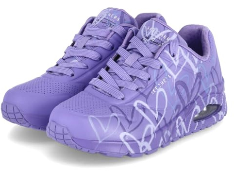 Skechers Damen Schnürhalbschuh in lila - Gr. 37