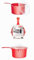 Home Fittings ® Easy Cook Polly Carbonate Non-Staining Microwave Sauce Pan and Lid, Red 600ML BPA Safe 0.5L