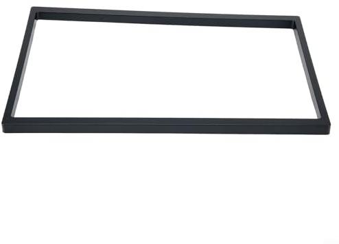 Zilimontt 2 DIN Car Panel Frame for 7-Inch Large Screen Car Audio Installation Kit with ABS Plastic Material and Dashboard Mounting for Aftermarket