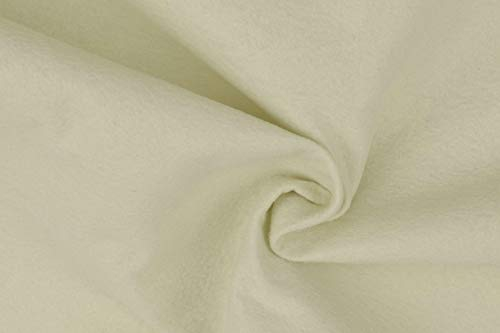 Filz Bastelfilz Meterware, 2 mm, 90 cm breit, Waschbar, 0,25 m, Polyesterfilz Waschbar (Natur)