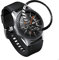 Yikamosi Rostfreier Stahl Lünetten Ring Kompatibel mit Samsung Galaxy Watch 46MM,Bezel Ring Adhesive Cover Anti-Kratz- und Kollisionsschutz für Galaxy Watch Accessory,Schwarz-G