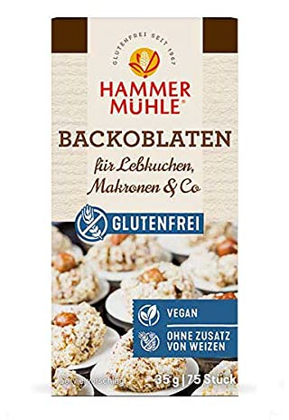 Hammermühle Backoblaten glutenfrei 35g, ca. 75 Stück