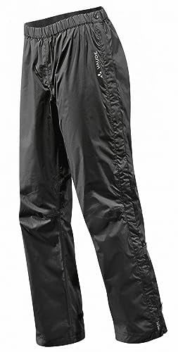 VAUDE Damen Women's Fluid Full-zip Pants S/S Regenhose, Schwarz, 48 EU