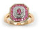line.bijoux Bague marquise zirconium plaqué or 750/000(18 carats) garanti sans nickel